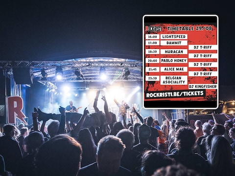 Sfeerbeeld Rockristi 2025, Inzet: Timetable Rockristi 2026