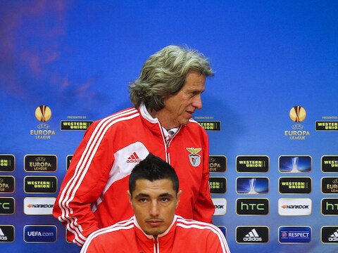 Cardozo en Jésus daags voor de verloren Europa League-finale tegen Chelsea.