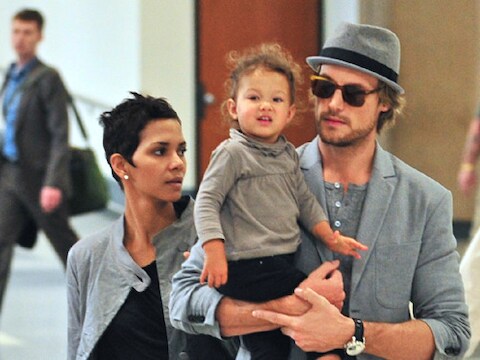Halle Berry, haar dochter Nahla en haar ex Gabriel Aubry in 2009.