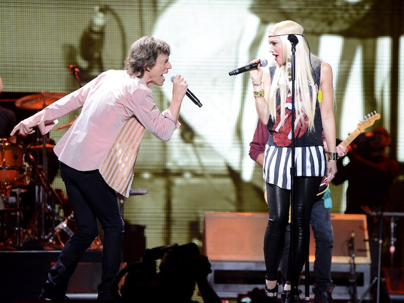Mick Jagger en zangeres Gwen Stefani.