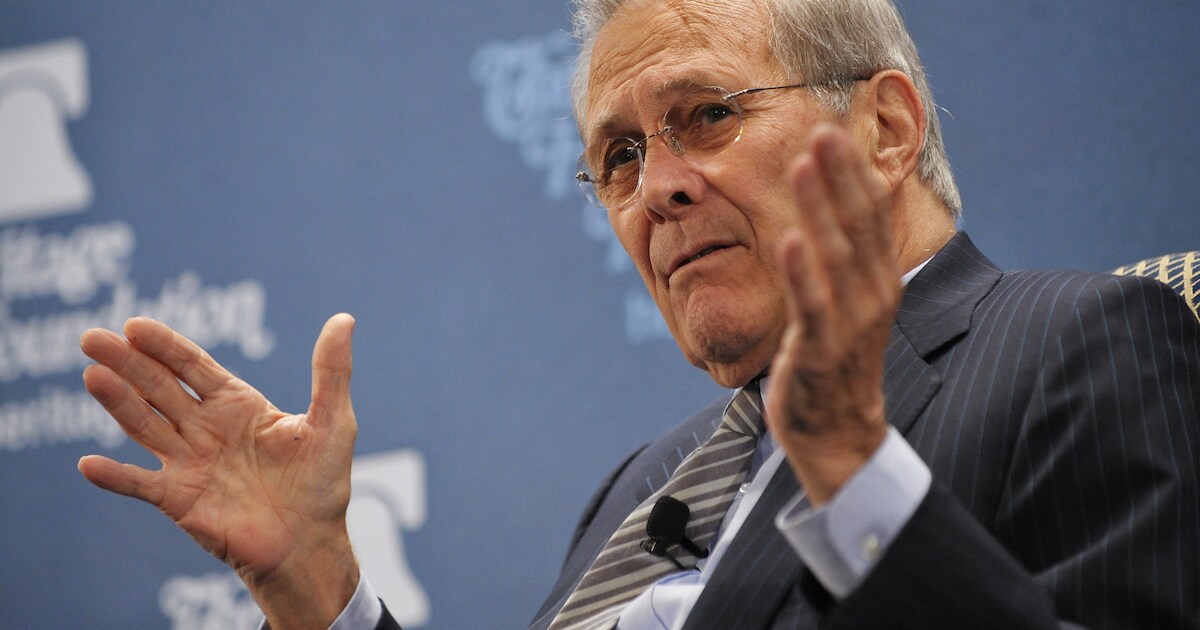 Voormalige Amerikaanse minister van Defensie Donald Rumsfeld overleden ...