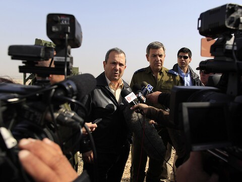 Israëlisch Defensieminister Ehud Barak (links).