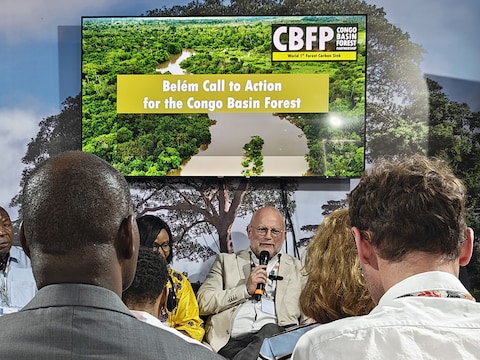 Klimaatminister Jean-Luc Crucke op de VN-klimaattop COP30 in Belem in Brazilië.