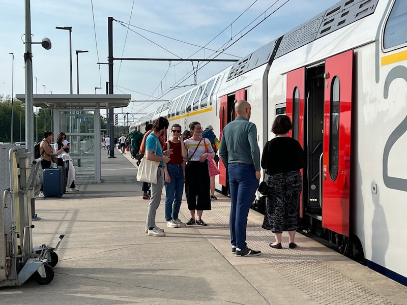 Infrabel pakt tijdens deze werkzaamheden de inrit van het station van Tienen aan de kant van Leuven aan. 