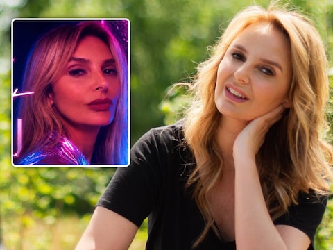 Links: Isabelle A op de cover van haar nieuwe single. Rechts: Isabelle A in haar passage in ‘Het huis’