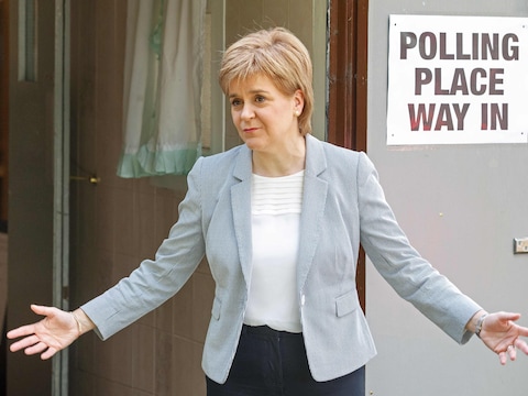 Nicola Sturgeon bracht gisteren in Glasgow haar stem uit.