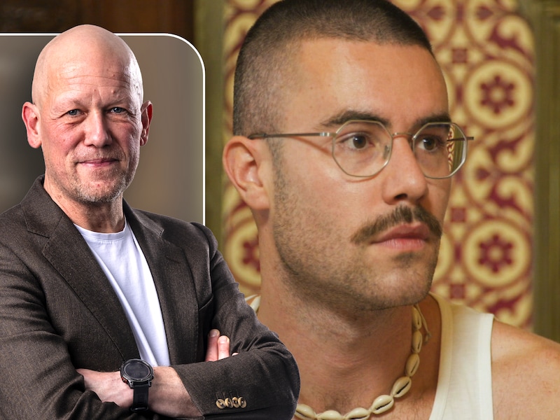 Links: HLN-hoofdredacteur Dimitri Antonissen / Rechts: Jonatan Medart