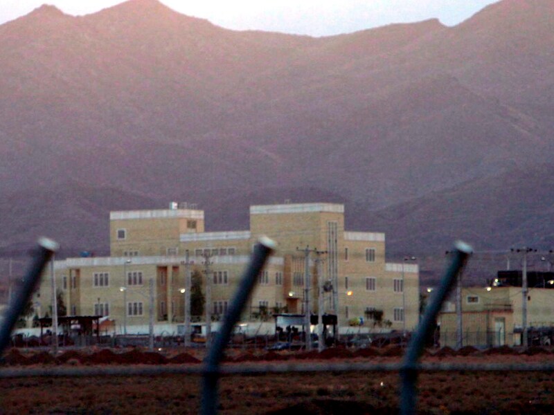 Een archieffoto uit 2005 van de verrijkingsinstallatie in Natanz, in midden-Iran.