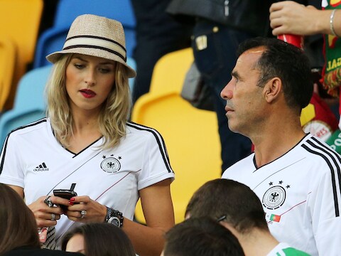 Lena Gercke, de vriendin van Sami Khedira.