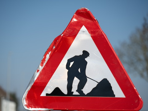 Illustratie: wegenwerken