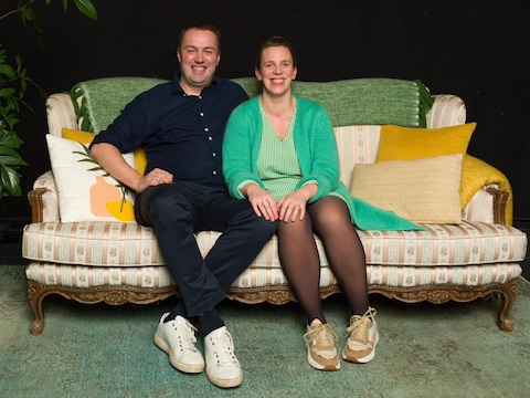 Burgemeester Sander Ooms en zijn partner Priscilla Van Herck.