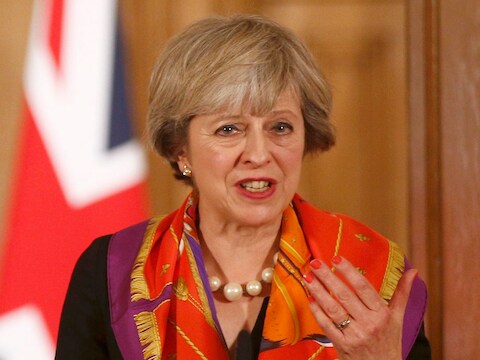 Brits premier Theresa May.