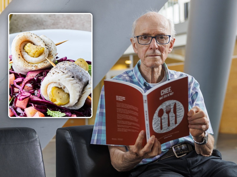 Ghislain schreef op zijn 75ste voor het eerst een boek, waarin hij de oorsprong van de namen van 516 gerechten verklaart. Inzet: een bereiding met rolmops van Piet Huysentruyt.