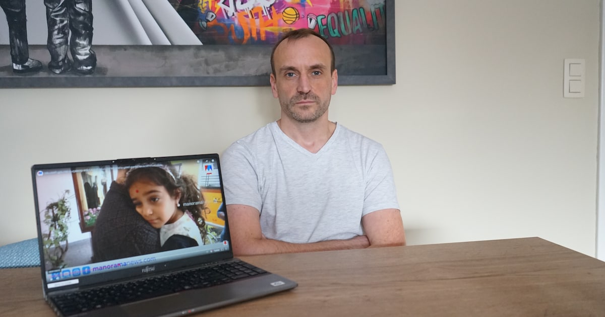 Davy (44) ziet dochter Raïa (6) voor het eerst... op de Indiase ...