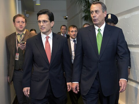 Eric Cantor en John Boehner.