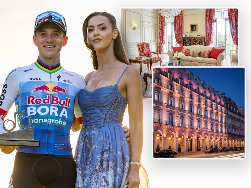 Een prestigieus (en peperduur) hotel om Tour af te sluiten: in dit vorstelijke decor sliepen Remco Evenepoel en Oumi na slotrit in Parijs