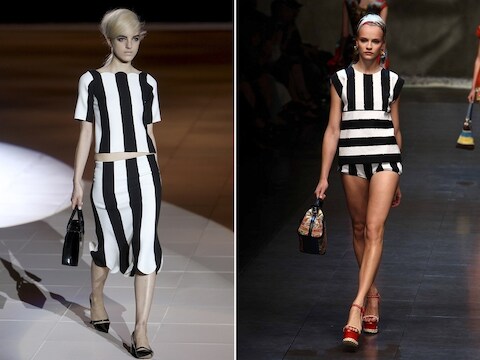 Strepen bij Marc Jacobs en Dolce & Gabbana