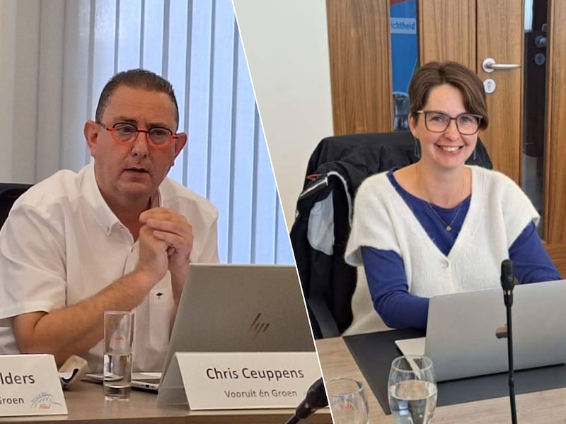 Schepen Chris Ceuppens (Vooruit én Groen) en oppositieraadslid Anne Troch (Team2845) gingen in debat. 