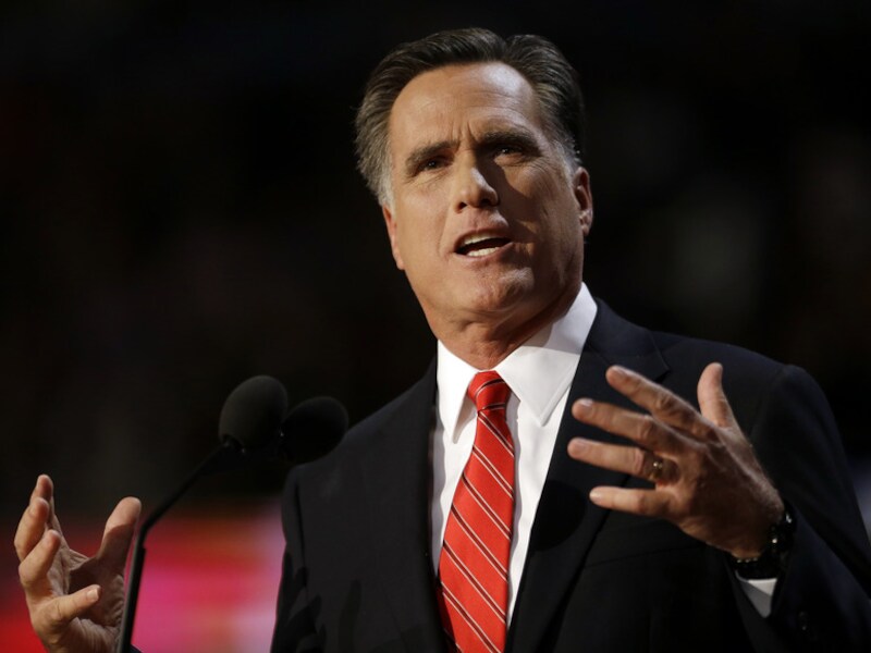 De Republikeinse presidentskandidaat Mitt Romney.