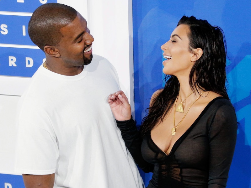 Kanye West en Kim Kardashian.