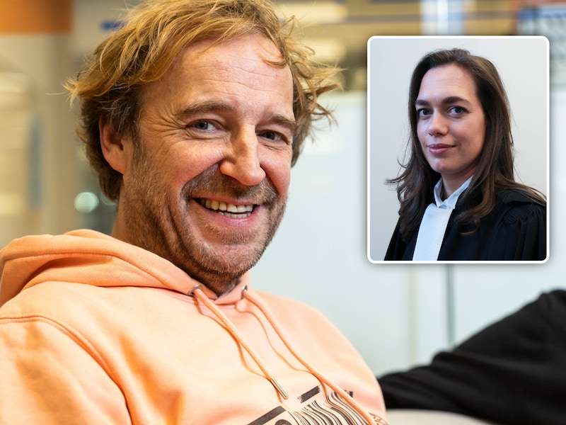 Steven ‘Spillie’ Spillebeen en zijn advocate Sarah Leysen (kleine foto).