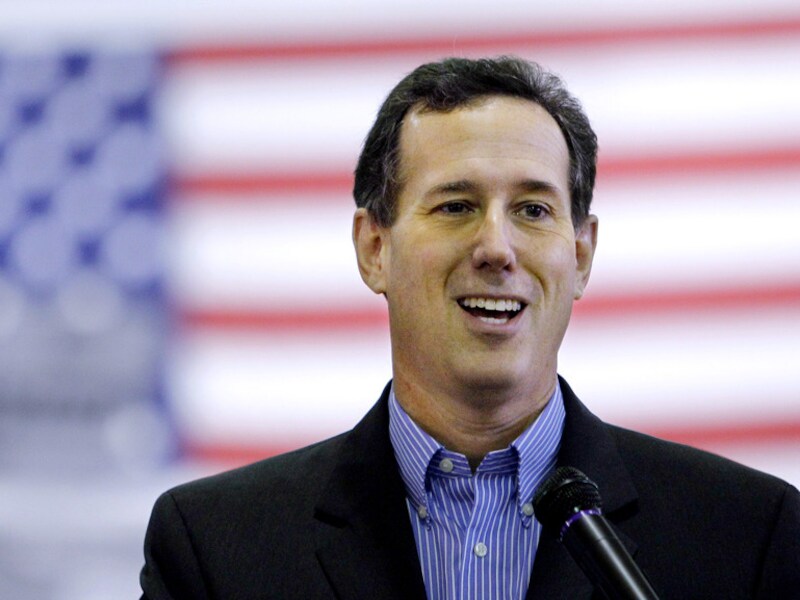 De conservatieve Rick Santorum.