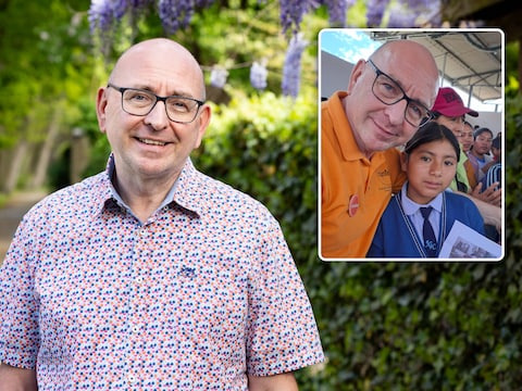 Stefan De Wilde (57) bezocht zijn petekind Lizbeth (inzet).
