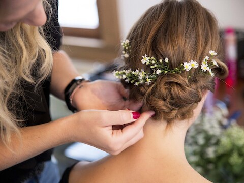 Workshops voor knappe trouwkapsels.