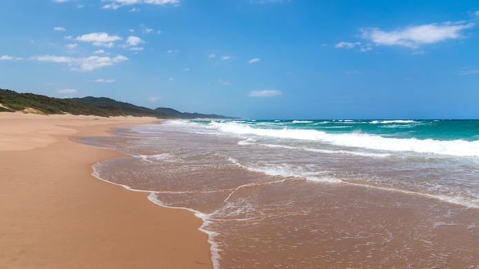 Cape Vidal Beach in het iSimangaliso Wetland Park.