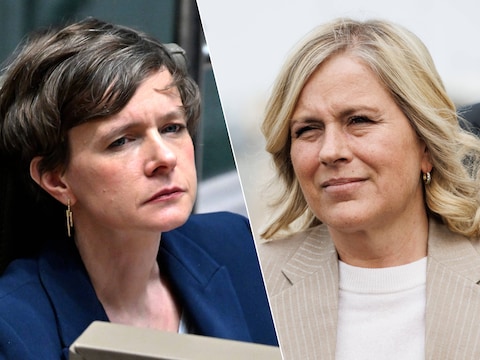 Vlaams minister van Media Cieltje Van Achter (N-VA) en federaal minister van Digitalisering Vanessa Matz (Les Engagés)