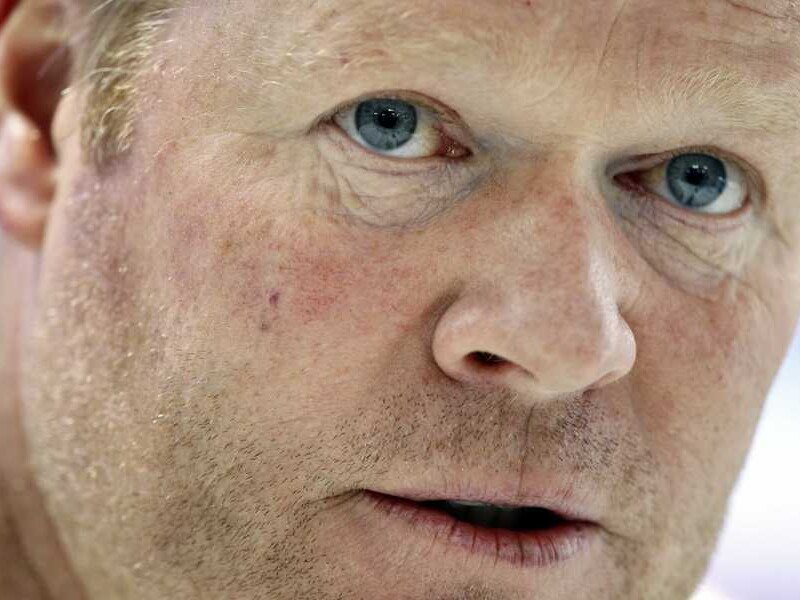 Ronald Koeman vandaag tijdens de persconferentie.