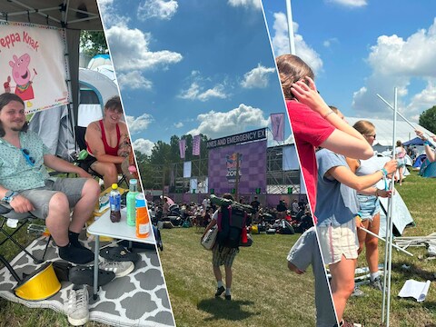 The Hive liep woensdagmiddag langzaam maar zeker vol met festivalgangers.