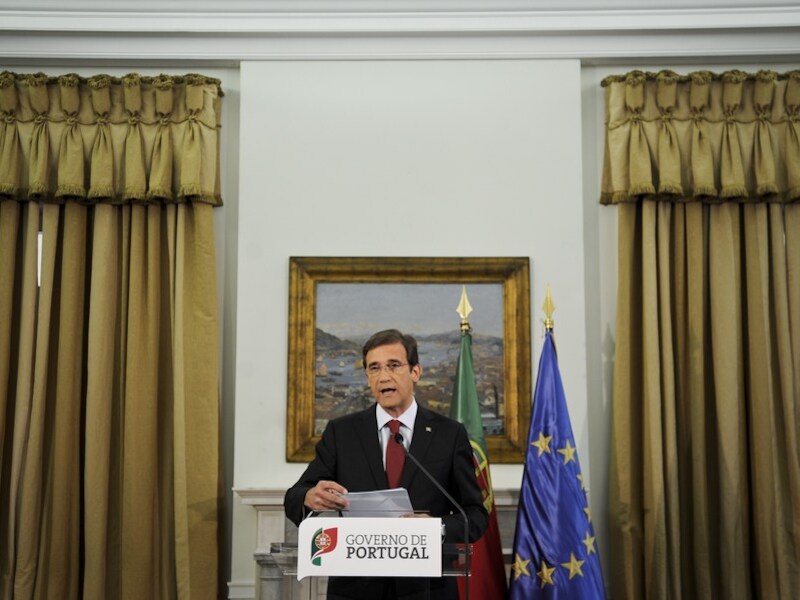 De Portugese premier Pedro Passos Coelho.