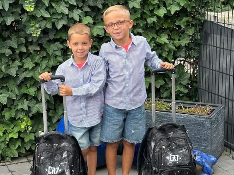 Vinz en Jayden uit Sint-Truiden klaar voor een nieuw schooljaar