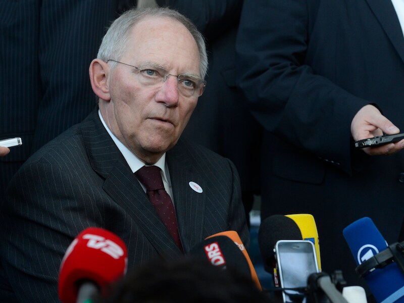 De Duitse Financiënminister Wolfgang Schäuble.