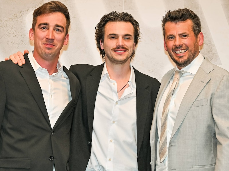 Finalisten Senne, Bernard en Michael van seizoen 12.