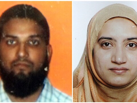 De daders van de aanslag in San Bernardino. Links: Syed Farook. Rechts: zijn vrouw Tashfeen Malik.
