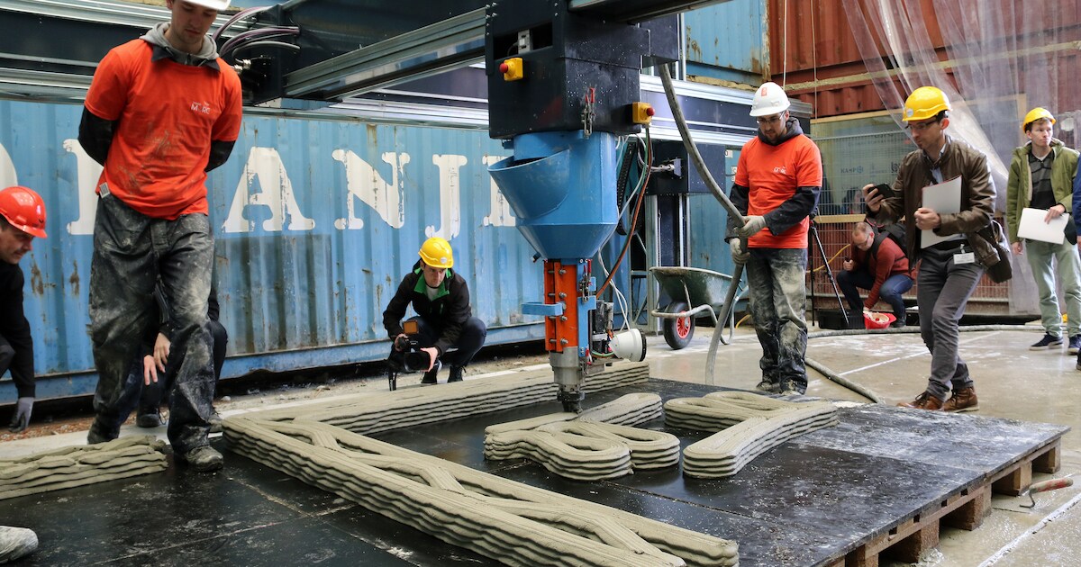 VIDEO. Grootste 3D-betonprinter van de wereld staat in Westerlo ...