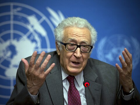 Algerijnse diplomaat Lakhdar Brahimi.