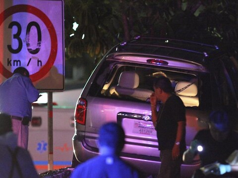 De plaats in Cuernavaca waar de voormalige voetballer werd doodgeschoten.