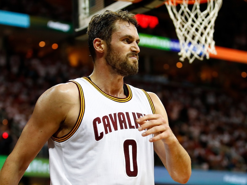 Kevin Love maakte 27 punten en pakte elf rebounds voor de Cavaliers.